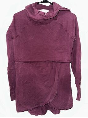 Latched Mama Plum Nursing Hoodie Sweater
